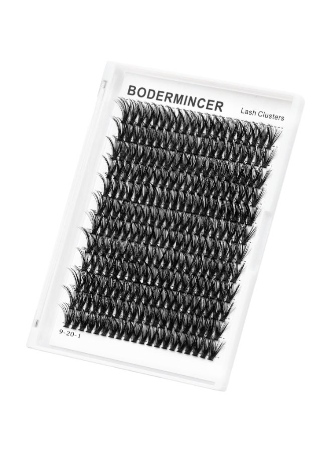 Bodermincer 7D10D20D30D40D50D60D80D100D Lash Cluster 240pcs D Curl Individual Cluster Eyelashes Fluffy false Eyelashes Extension Lash Cluster DIY at Home 40D16mm - Image 2
