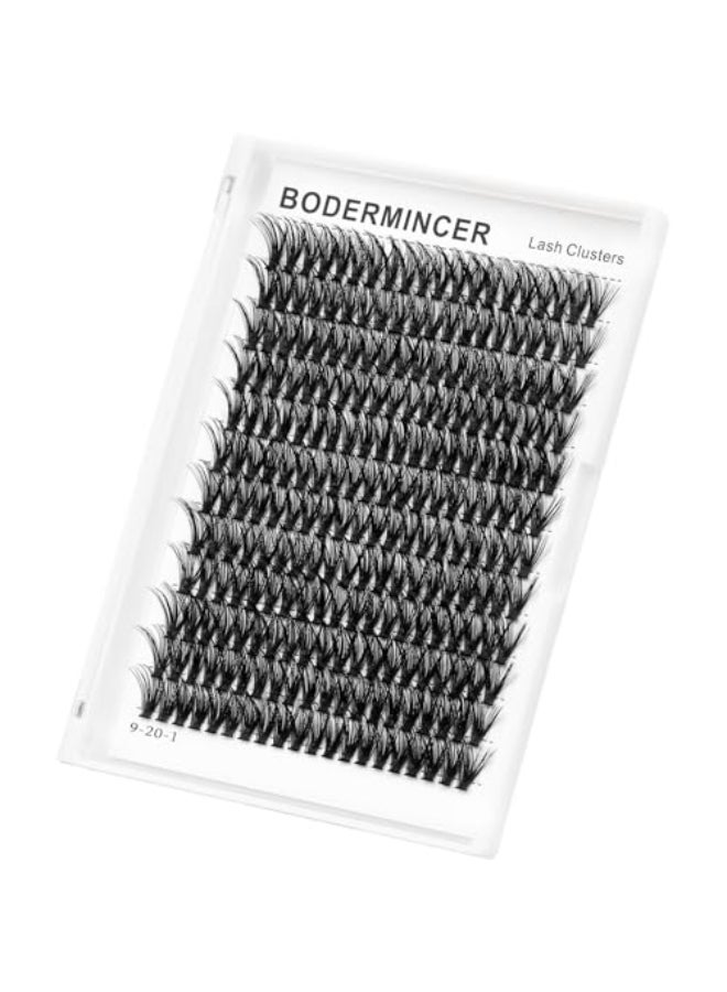 Bodermincer 7D10D20D30D40D50D60D80D100D Lash Cluster 240pcs D Curl Individual Cluster Eyelashes Fluffy false Eyelashes Extension Lash Cluster DIY at Home 40D16mm - Image 1