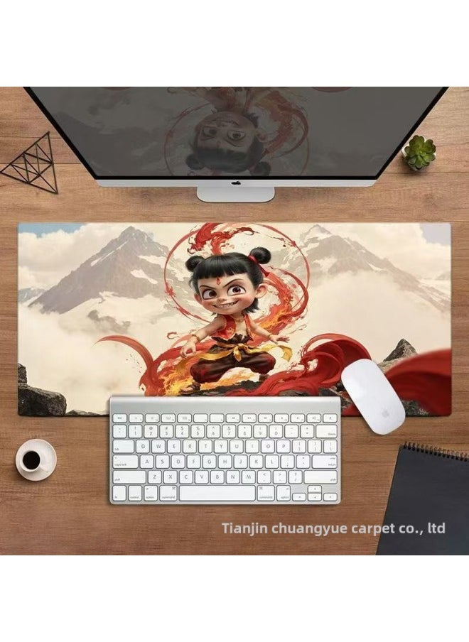 Explosions Which Mouse Pad Game E-sports Desk Dust Pad Non-slip Diatom Mud Game Keyboard Pad-Color:30*60cm (diatom Mud)-Pattern:The Best Selling Nezha 8