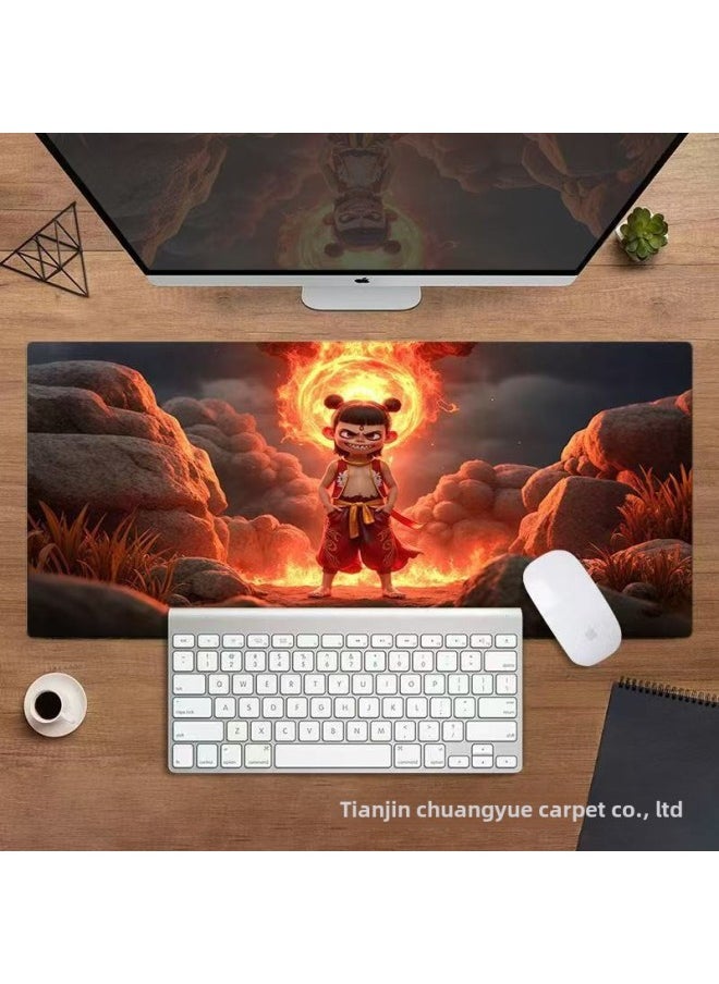Explosions Which Mouse Pad Game E-sports Desk Dust Pad Non-slip Diatom Mud Game Keyboard Pad-Color:30*60cm (diatom Mud)-Pattern:The Best Selling Nezha 8