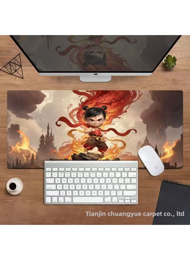 Explosions Which Mouse Pad Game E-sports Desk Dust Pad Non-slip Diatom Mud Game Keyboard Pad-Color:30*60cm (diatom Mud)-Pattern:The Best Selling Nezha 8