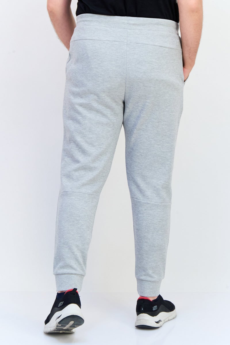 Celio Men Regular Fit Heather Jogger Pants, Grey - Image 3