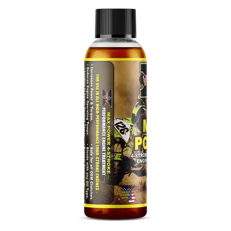 REV X REV-X Max Power 4-Stroke Dirt Bike Engine Oil Treatment - 2 fl. oz. - Image 3