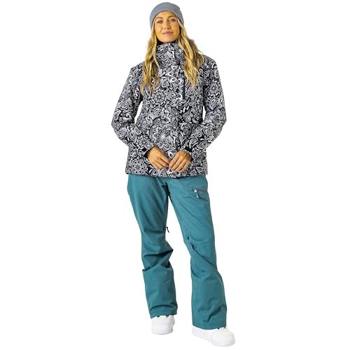 Roxy Women's Jetty Block Jacket – 10K Waterproof, Insulated Snow Jacket, PFAS-Free, Recycled Fabric, Palm, X-Large - Image 1