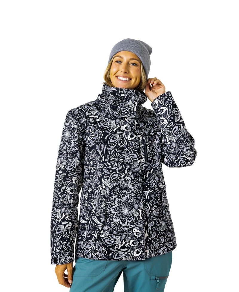 Roxy Women's Jetty Block Jacket – 10K Waterproof, Insulated Snow Jacket, PFAS-Free, Recycled Fabric, Palm, X-Large - Image 5