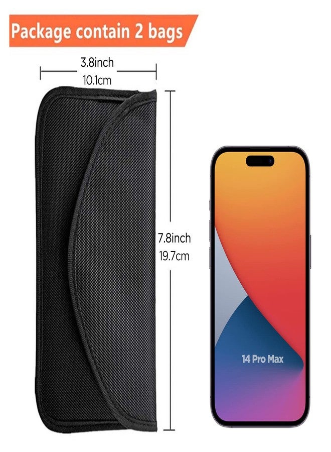 ONEVER 2 Pack Faraday Bags for Car Keys and Cell Phone, Signal Blocking Key Pouch Wallet, Anti-Tracking Anti Theft Car Protection, Cell Phone Signal Jammer WiFi/GSM/LTE/NFC/RFID, GPS Blocker Bag - Image 5