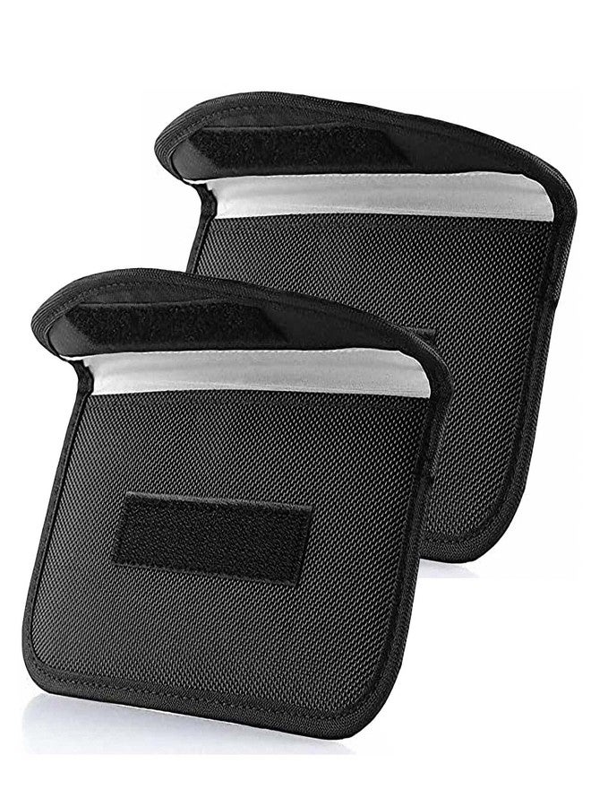ONEVER 2 Pack Faraday Bags for Car Keys and Cell Phone, Signal Blocking Key Pouch Wallet, Anti-Tracking Anti Theft Car Protection, Cell Phone Signal Jammer WiFi/GSM/LTE/NFC/RFID, GPS Blocker Bag - Image 1