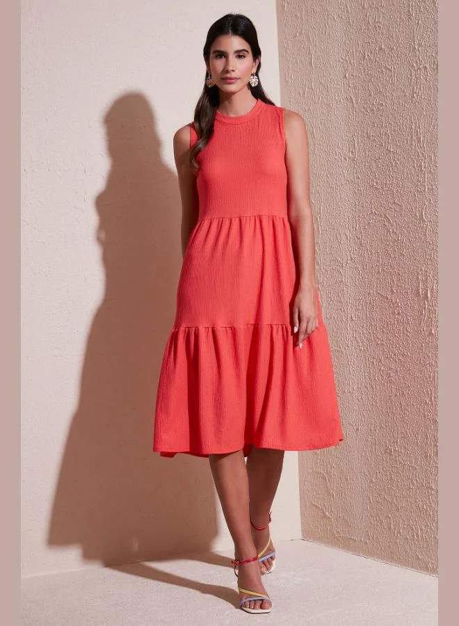 Lela Lela Regular Fit Sleeveless Midi Dress Women's DRESS 5865658