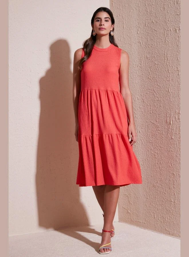 Lela Lela Regular Fit Sleeveless Midi Dress Women's DRESS 5865658