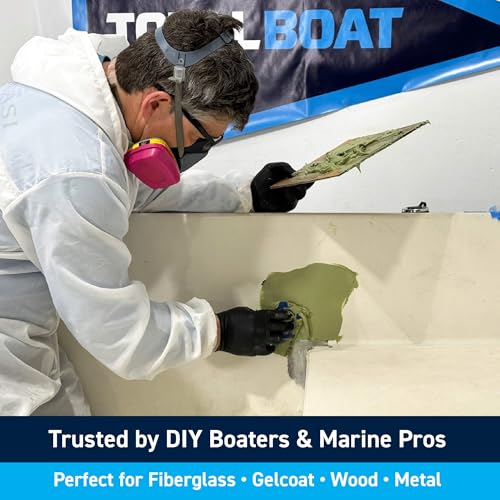 TotalBoat-434282 TotalFair Marine Epoxy Fairing Compound for Fiberglass, Wood, Aluminum and Steel (2 Pint Kit) - Image 5