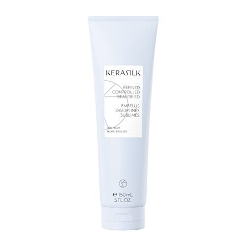 KERASILK Curl Balm Creates Defined Bouncy Curls Enhances Curly Hairs Natural Texture FrizzProtection Anti Humidity Effect For All Curly Hair Types 150ml - Image 1