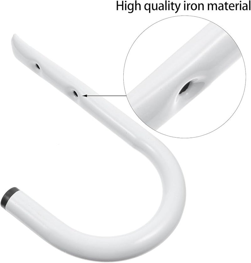 خطاف تخزين ثقيل للجراج الحديدي، مثبت على الحائط لتنظيم الأدوات والكابلات والأنابيب - Image 5