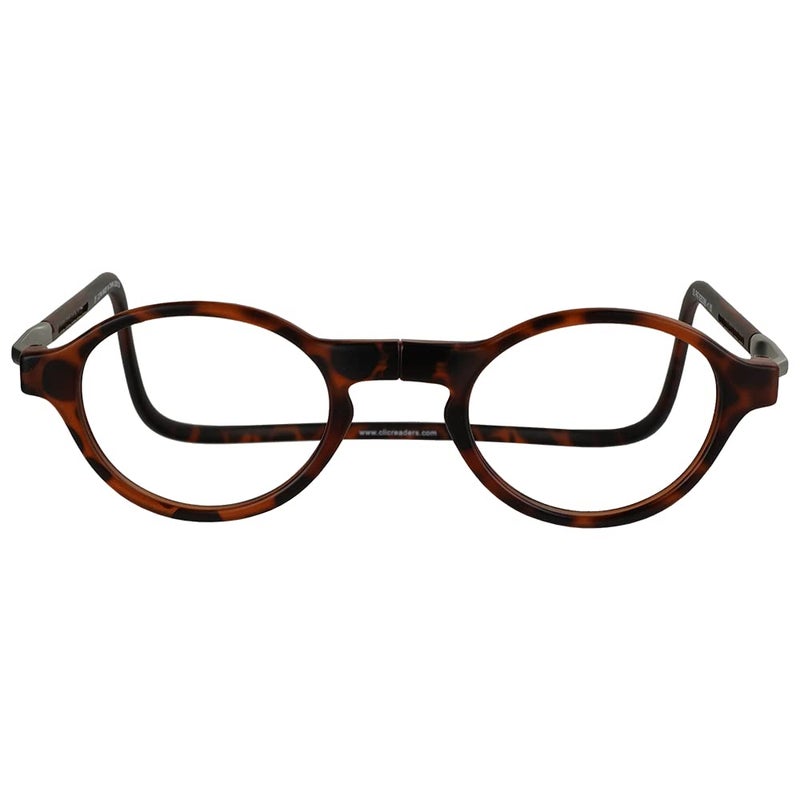 clic نظارات قراءة مغناطيسية من CliC للرجال أو النساء، نظارات كمبيوتر، كلاسيكية (S-M، قوقعة السلحفاة غير اللامعة، 1.50 تكبير) - Image 2