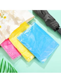 Y&D Rain Ponchos for Adults Disposable 30 PCS 3colors Plastic Raincoats Men Women Family with Drawstring Hood Emergency Perfect Camping Hiking Travel  - Image 3