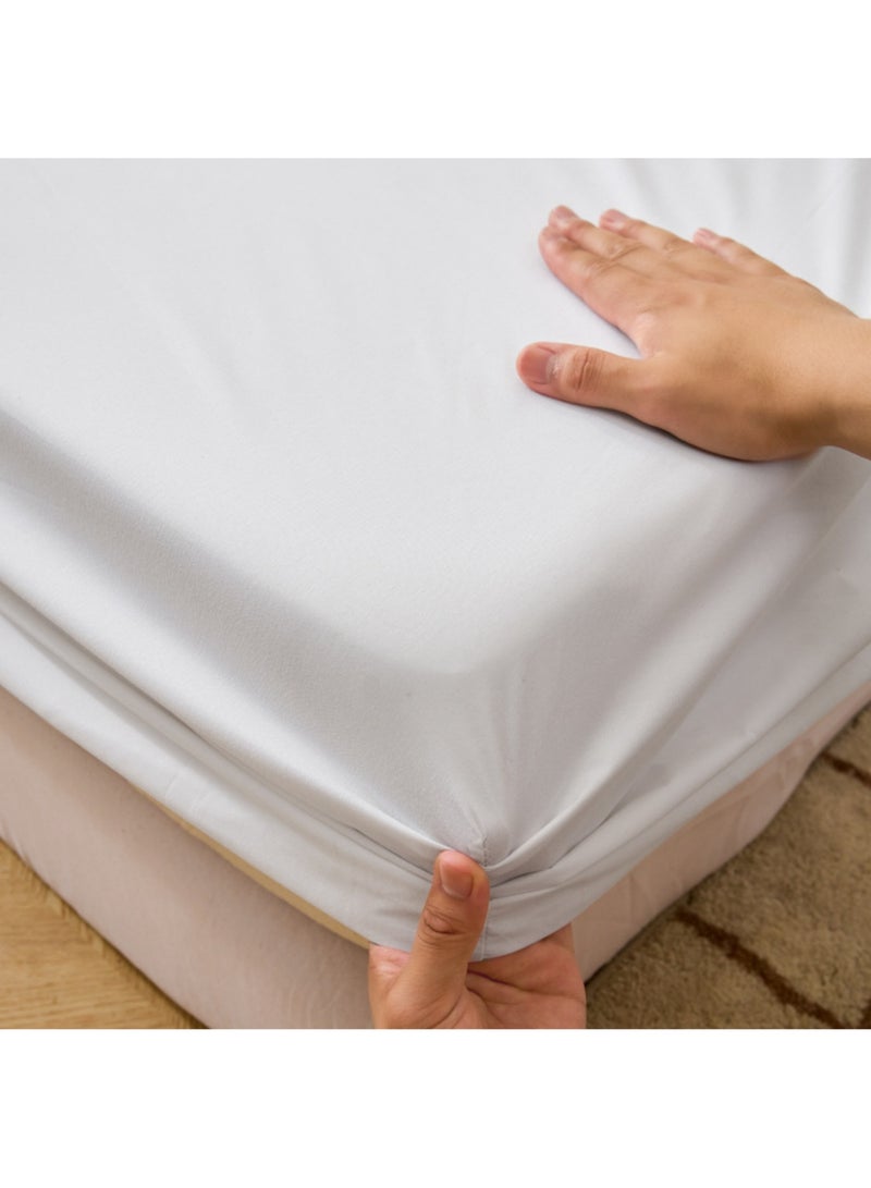 JINFANLI Waterproof Mattress Protector Protects Against Spills, Stains, Dust Mites & Allergens(200cm×220cm) - Image 3