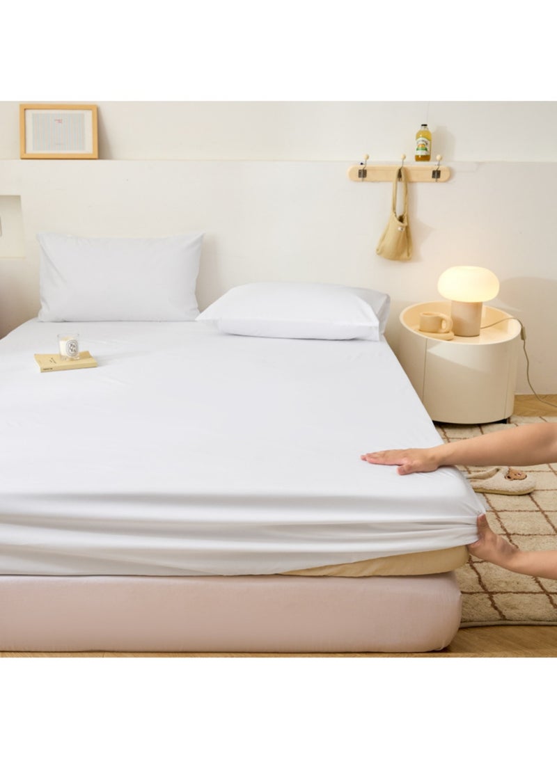 JINFANLI Waterproof Mattress Protector Protects Against Spills, Stains, Dust Mites & Allergens(200cm×220cm) - Image 1