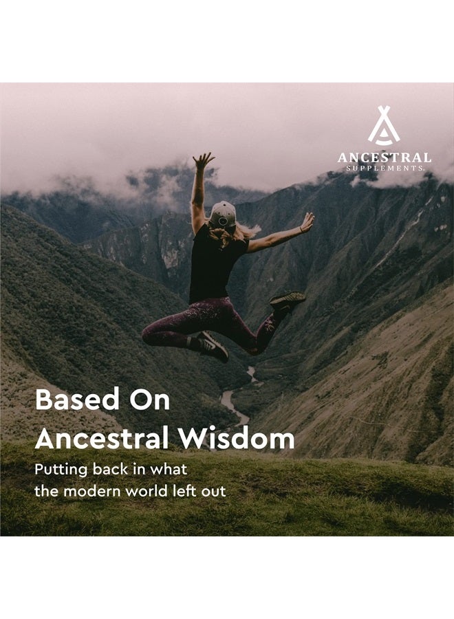 Ancestral Supplements Greens Powder Capsules, Organic Superfood Greens & Reds Blend with Spirulina, Chlorella, Grass Fed Beef Organs, and Probiotics for Gut Health, Non GMO, 615mg Each, 180 Count - Image 5