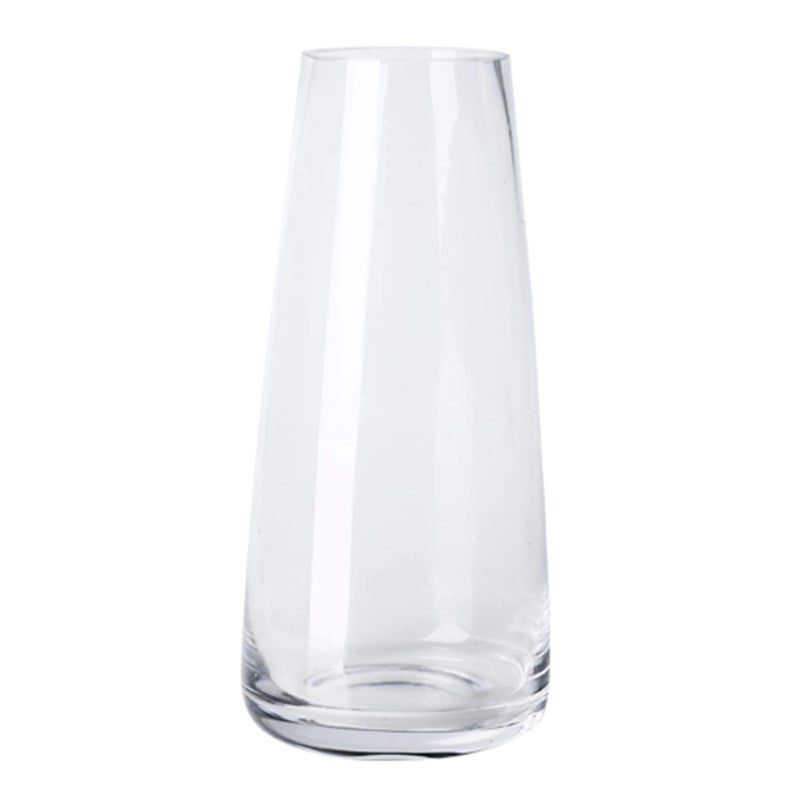 Aoderun Glass Vase for Flowers Modern Vases Home Decor Unique Flower Vase for Bouquet 8.7" Centerpiece Vase Decor Room,Bedroom,Living Room,Library,Office,Table,Entryway,Modern Farmhouse(Clear) - Image 1