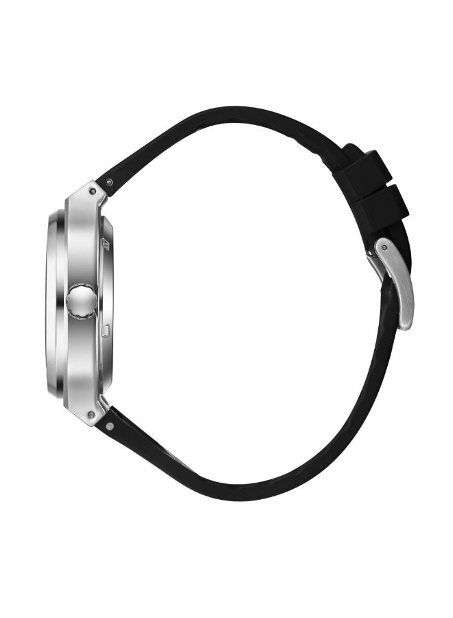 سلازنجر ساعة رجالية أوتوماتيكية بحزام سيليكون أسود - Image 3