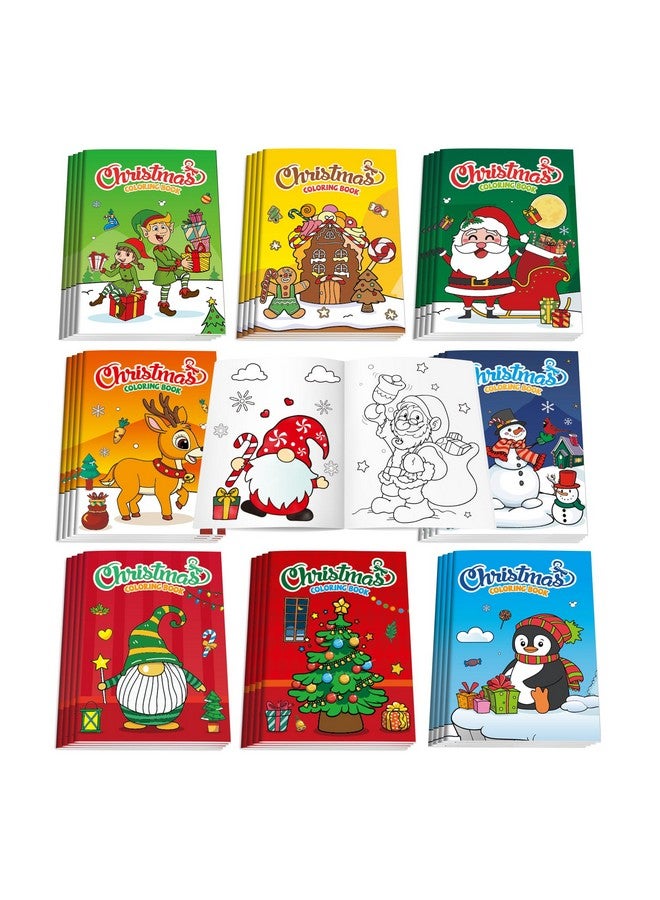 D-FantiX 48Pack Christmas Coloring Book For Kids, Christmas Party Favors For Kids, Holiday Activities Gift For Boys Girls, Xmas Treats Prizes Stockings Goodie Bags Stuffer Filler Party Supplies - Image 1