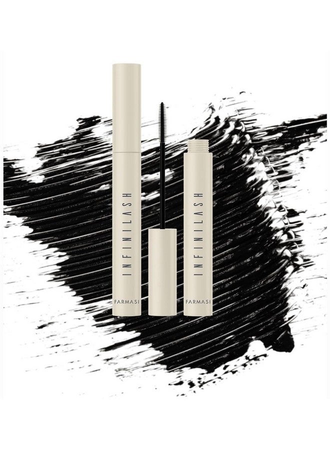 FARMASi Mascara Infinilash, Ultra Black Finish, Weightless length, Twin-Vortex Design Brush 0.33 Fl Oz - Image 4