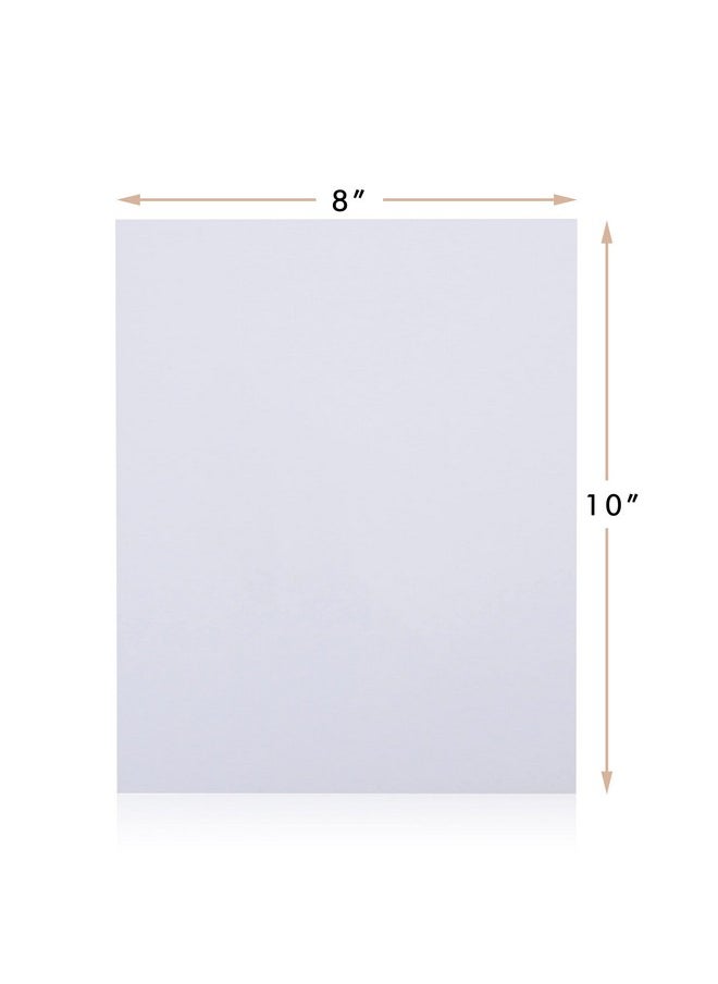 Falling In art 50 Pack Acid-Free Mat Boards - 8X10 Uncut White Backing Boards, 4 - Ply Thickness Backer Boards For Photos, Pictures, Frames, Artworks And Prints  - Image 2