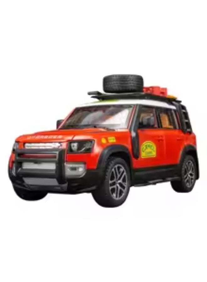 حديقة الألعاب سيارة لعبة روفر ديفندر 1:24 من سبائك المعادن - نموذج بآلات، بصوت وضوء، ميزة الرجوع للخلف - هدية للأطفال - Image 3