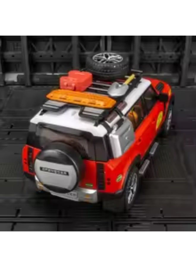 حديقة الألعاب سيارة لعبة روفر ديفندر 1:24 من سبائك المعادن - نموذج بآلات، بصوت وضوء، ميزة الرجوع للخلف - هدية للأطفال - Image 5