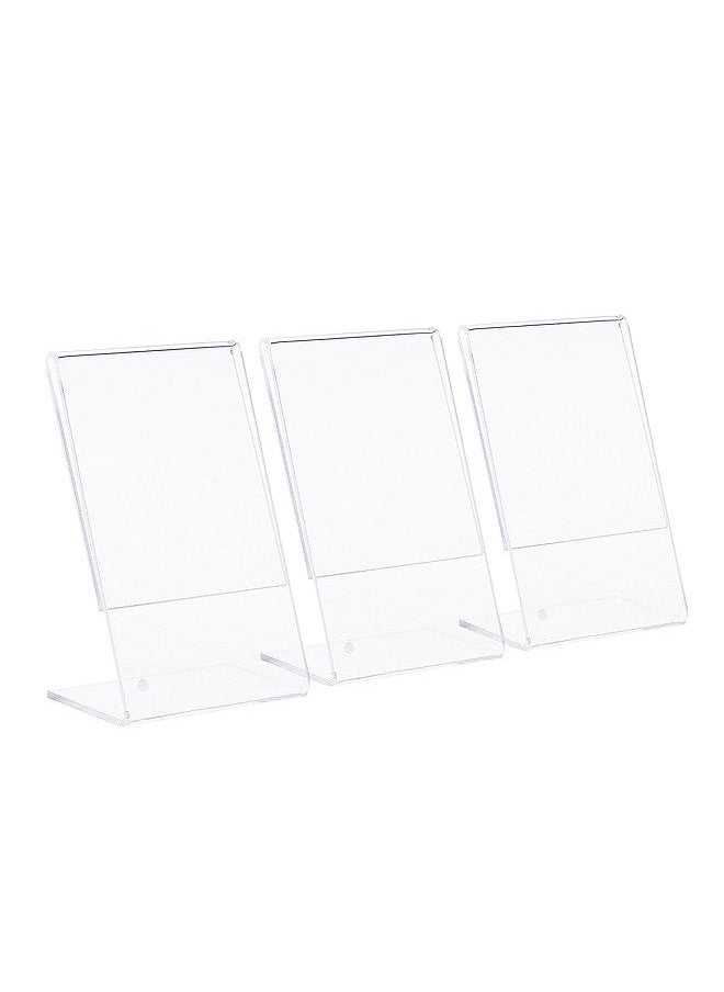 Generic 3 Packs 3inches L-shape Acrylic Photo Frame Transparent Mini Stand Compatible with Fujifilm Instax Mini 8 8+ 70 7s 90 25 26 50s 9 SP-1 SP-2 Film  - Image 2