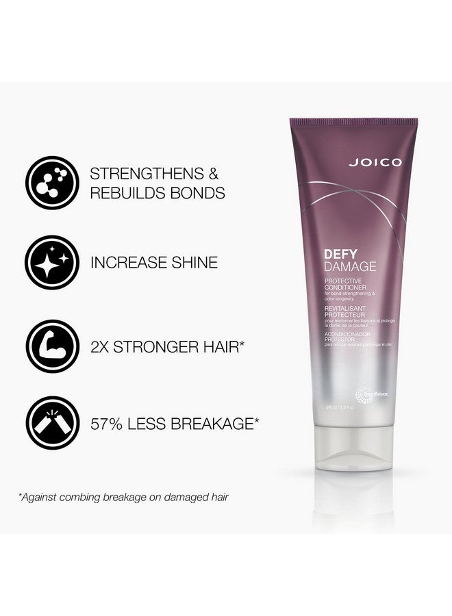 Joico Defy Damage Protective Conditioner | For Color-Treated Hair | Strengthen Bonds & Preserve Hair Color | With Moringa Seed Oil & Arginine | 8.5 Fl Oz - Image 3