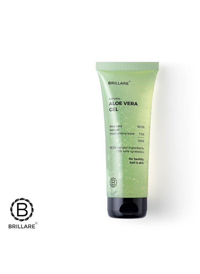 BRILLARE Natural Aloe Vera Gel - Ultimate Moisturiser for Face, Hair & Skin | Pure, Hydrating, Soothing Care, 200 GM  - Image 5