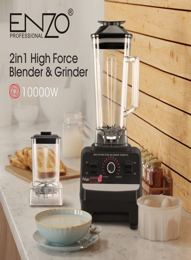 ENZO 2-IN-1 High Force Blender & Grinder 10000W - - Image 1