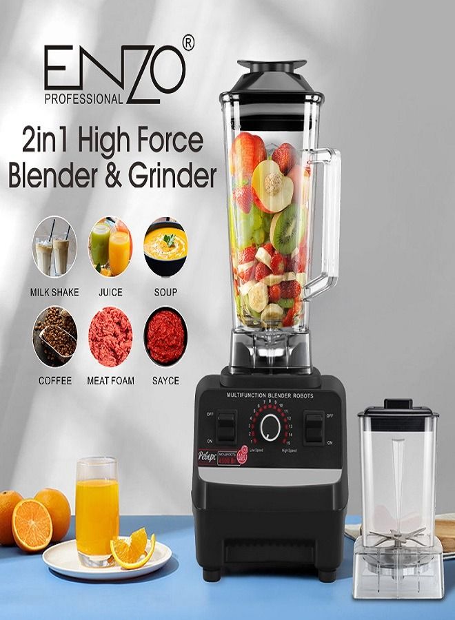 ENZO 2-IN-1 High Force Blender & Grinder 10000W - - Image 2