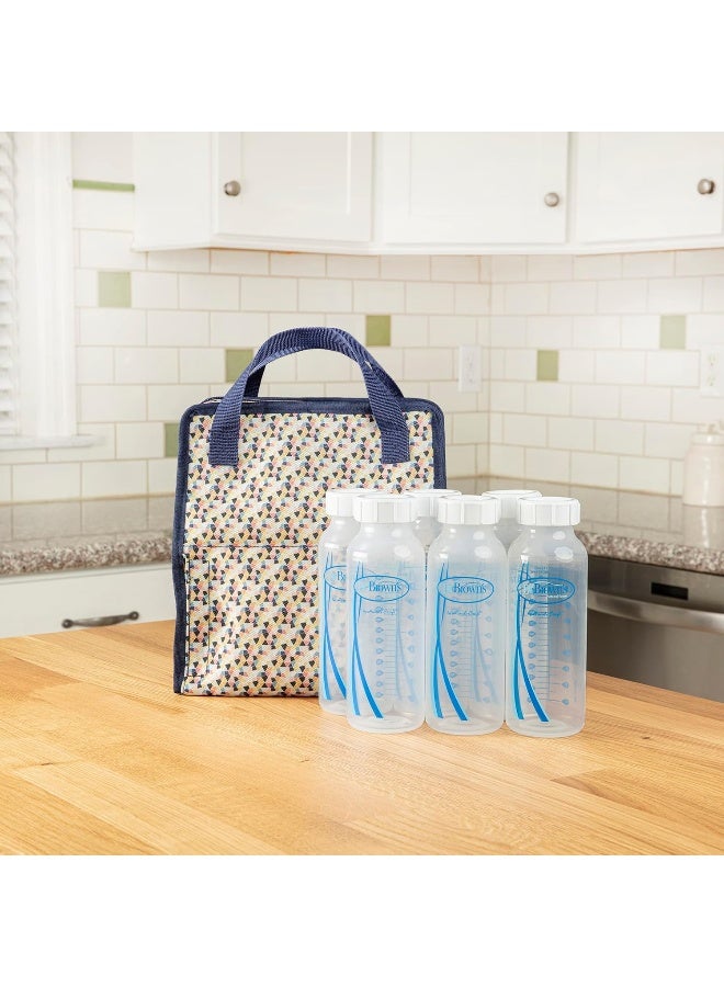 Dr. Brown's Dr. Brown's Fold & Freeze Bottle Tote, Breastfeeding Essential Cooler Bag, 6 Baby Bottles Milk Storage - Multicolor - Image 4