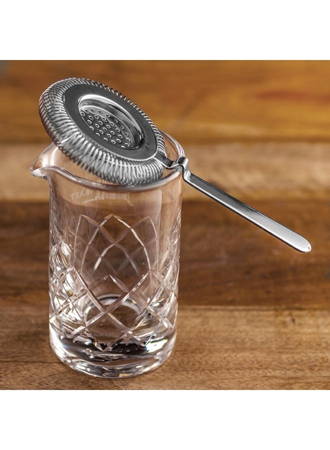 304 Stainless Steel Cocktail Strainer with Long Handle, Silver Hawthorne Bar Strainer for Bartending, Boston Shaker & Mixing Glass - Image 3