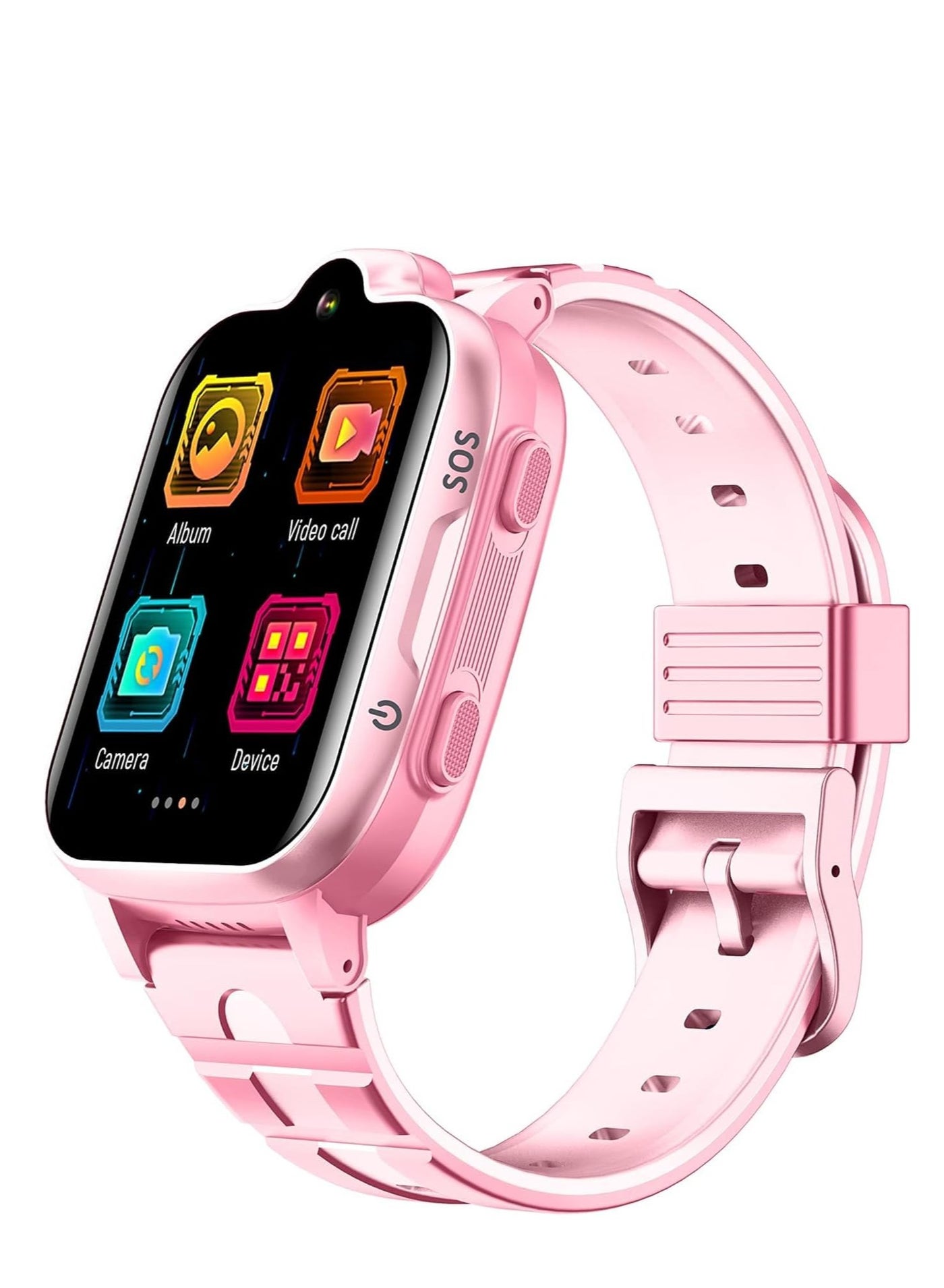 Smartbarry 5G Kids Smart Watch Sim Card, Touc Screhen Waterproof Smart Watch for Kids, Tracker Watch with Pedometer Camera Video, Kids Fitness Tracker Watch, Gifts for Boys and Girls (Pink)