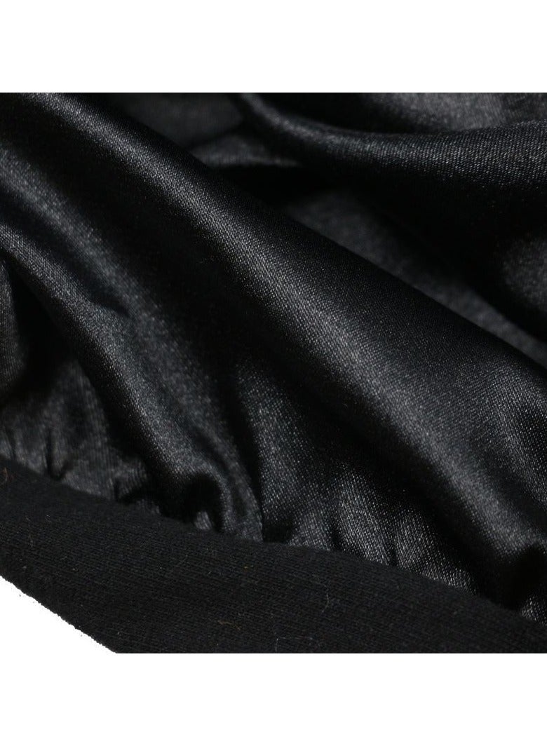 Goolsky Silk Satin Lined Halo Turban Head Wrap Pre-Tied Skull Cap for Men and Women Sleeping Bonnet Hair Cover Chemo Hair Loss Hat - Image 4