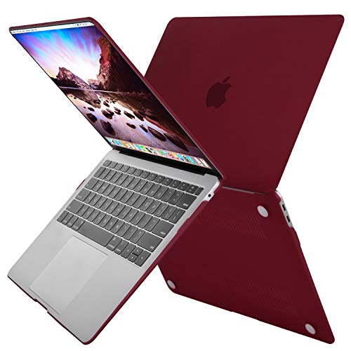 MOSISO Compatible with MacBook Air 13 inch Case 2022 2021 2020 2019 2018 Release A2337 M1 A2179 A1932 Touch ID, Plastic Hard Shell Cover&Keyboard Cover for MacBook Air 13.3 inch Case, Marsala Red - Image 4