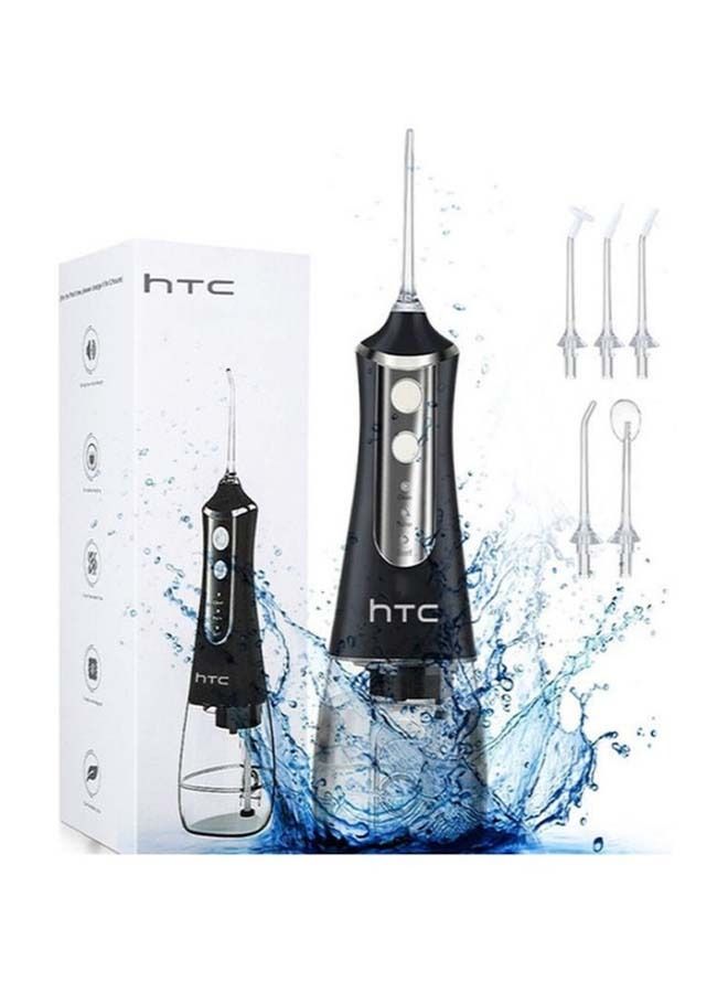 HTC Water Jet Oral Hygiene Irrigator Cordless Floss Dental Black 350ml - Image 1