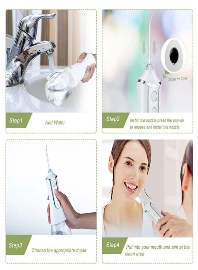 HTC Water Jet Oral Hygiene Irrigator Cordless Floss Dental Black 350ml - Image 2
