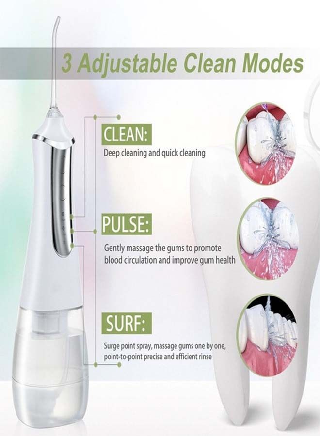 HTC Water Jet Oral Hygiene Irrigator Cordless Floss Dental Black 350ml - Image 3