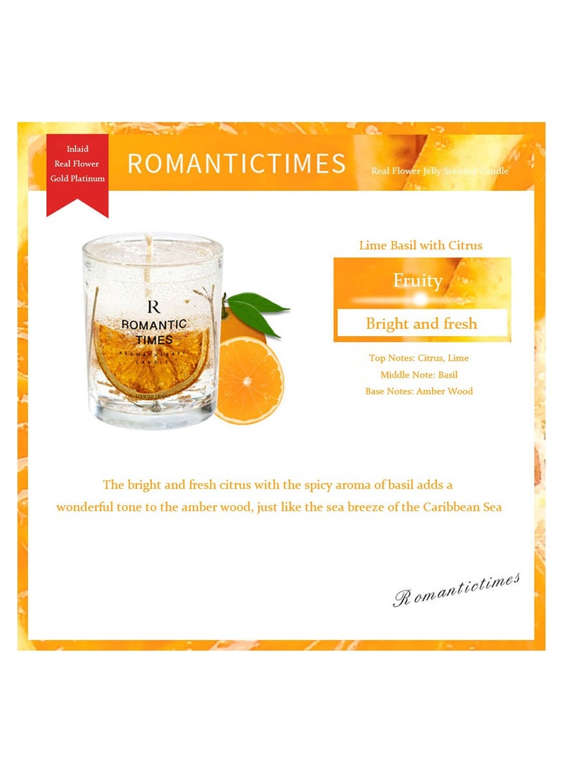 ROMANTIC TIMES Real Flower Jelly Scented Candle  - Image 2