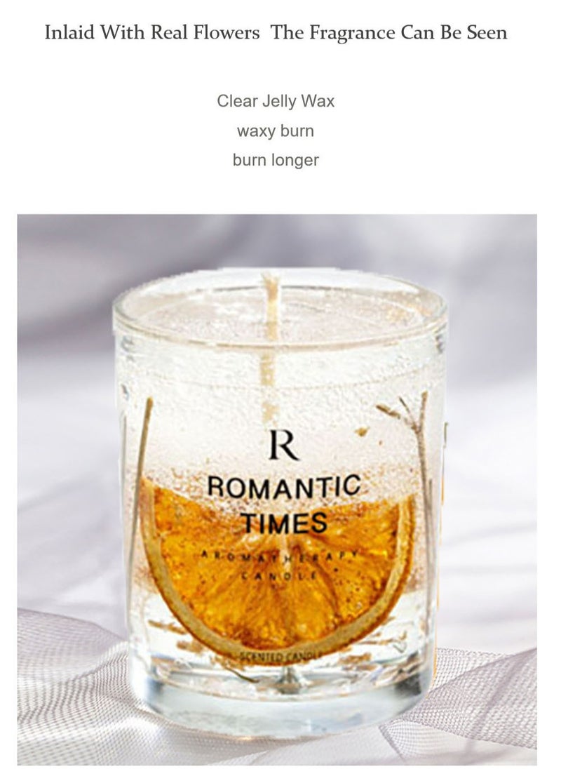ROMANTIC TIMES Real Flower Jelly Scented Candle  - Image 3