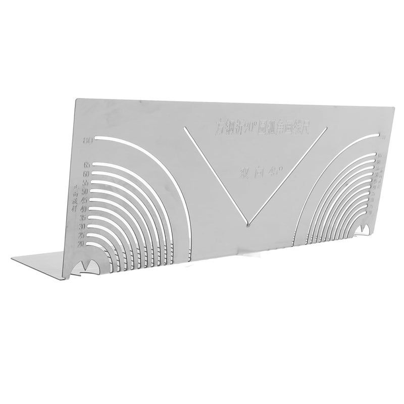 DOITOOL 90degree Multi-Function Arc Marking Tool Precision Angle Protractor for Metalworking DIY Projects - Image 1
