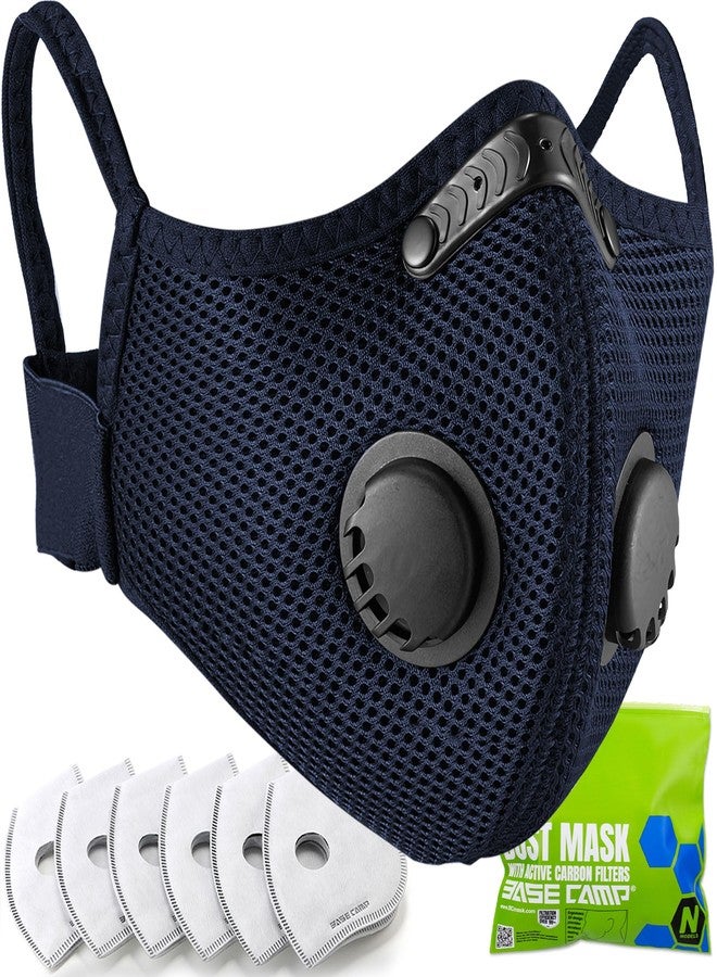 BASE CAMP Upgrade M Plus Dust Mask, Reusable Respirator Mask for Home, Face Mask for Landscaping, ATV, Safety Work Masks for Woodworking Construction Sanding Yard Lawn Pollution - Image 1