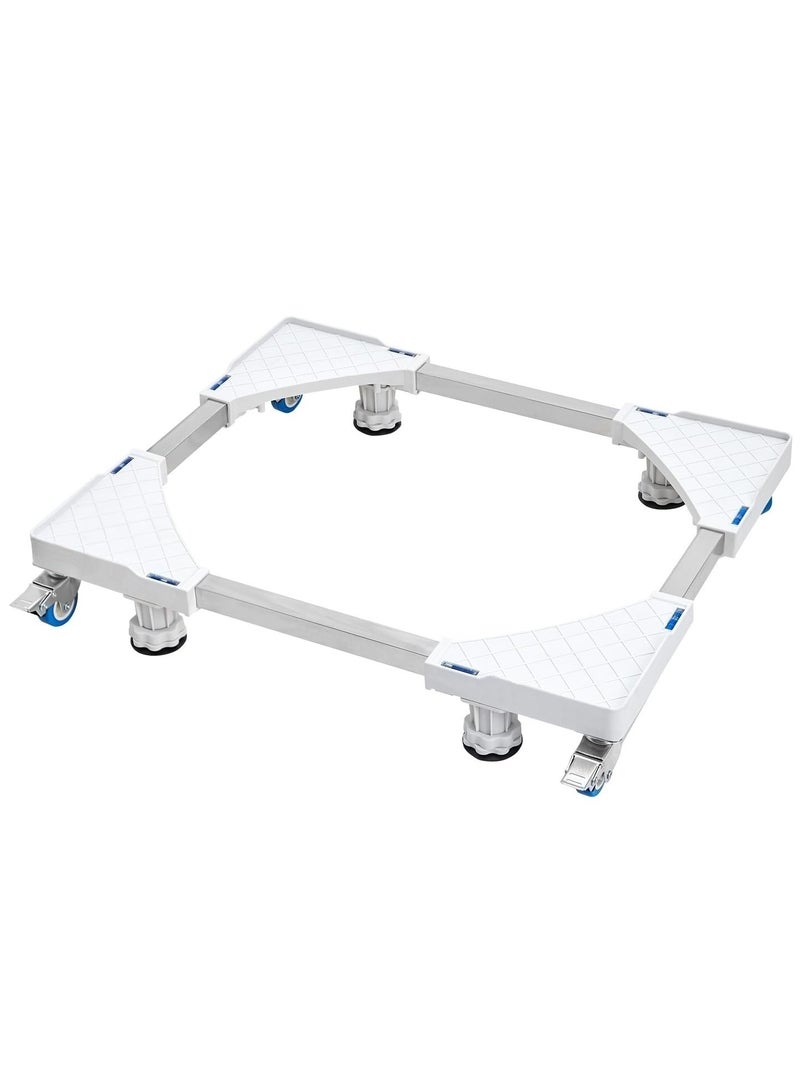 XiuWoo Expandable Fridge Stand with 4 Strong Feet Furniture Dolly with 4 Wheels, Adjustable Refrigerator Stand Washing Machine Pedestal Universal Mobile Base for Washer Dryer - Image 3