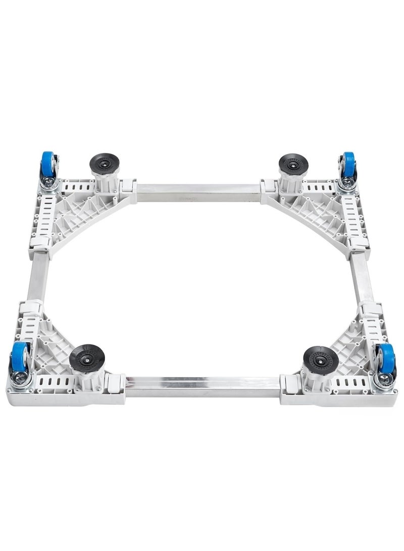 XiuWoo Expandable Fridge Stand with 4 Strong Feet Furniture Dolly with 4 Wheels, Adjustable Refrigerator Stand Washing Machine Pedestal Universal Mobile Base for Washer Dryer - Image 4