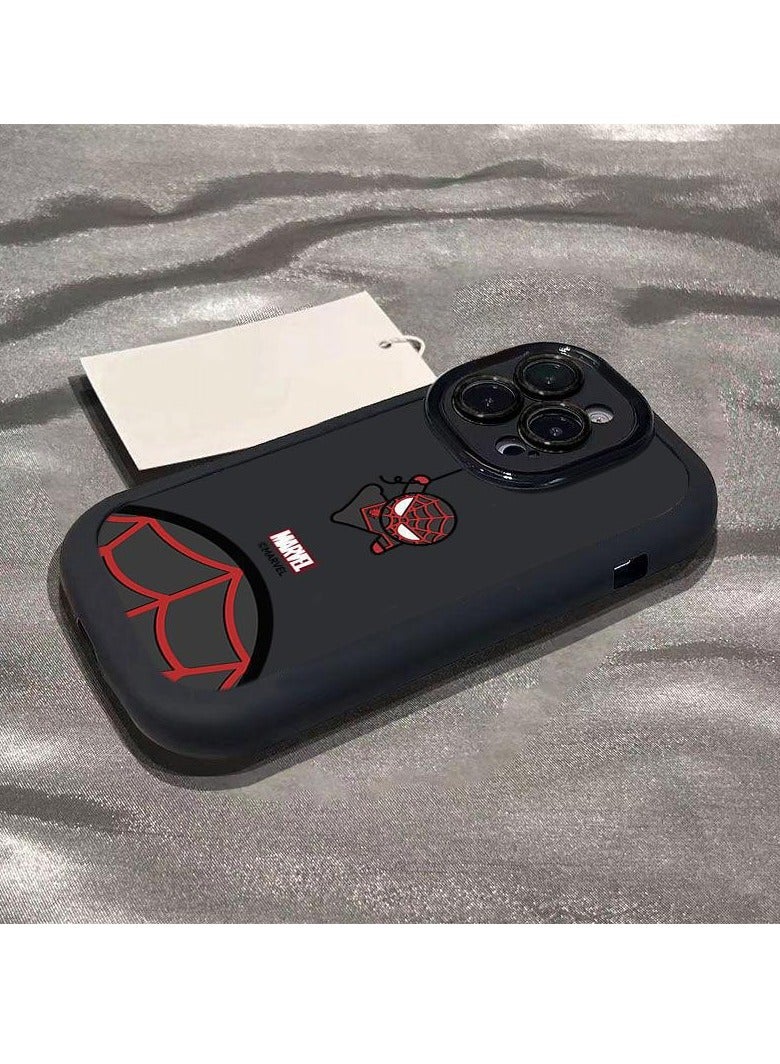 NIBEMINENT Cartoon Spider Man Protective TPU Case Cover For iPhone 16, Black