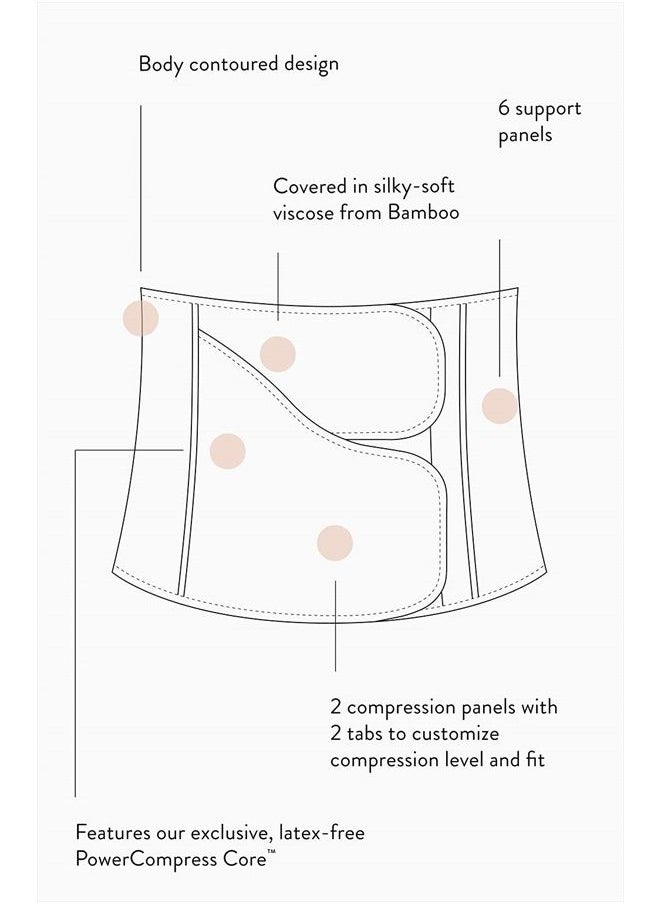 BELLY BANDIT - – B.F.F. Postpartum Belly Wrap – Abdominal Binder and Targeted Compression Garment for Women – Girdle-Inspired Belly Binder for Postpartum and C-Section Recovery - Brown, Medium - Image 1