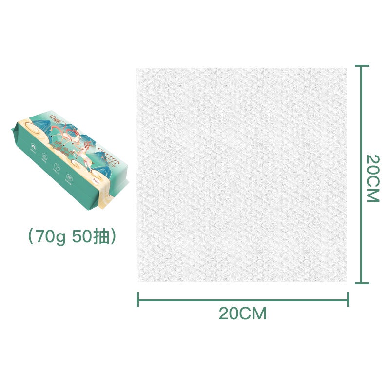 Disposable Face Towels, Thick Large Rolls, Pure Cotton Soft Towels For Beauty Salons, Face Washing And Cleansing Tissues, Thick And Durable - Image 1